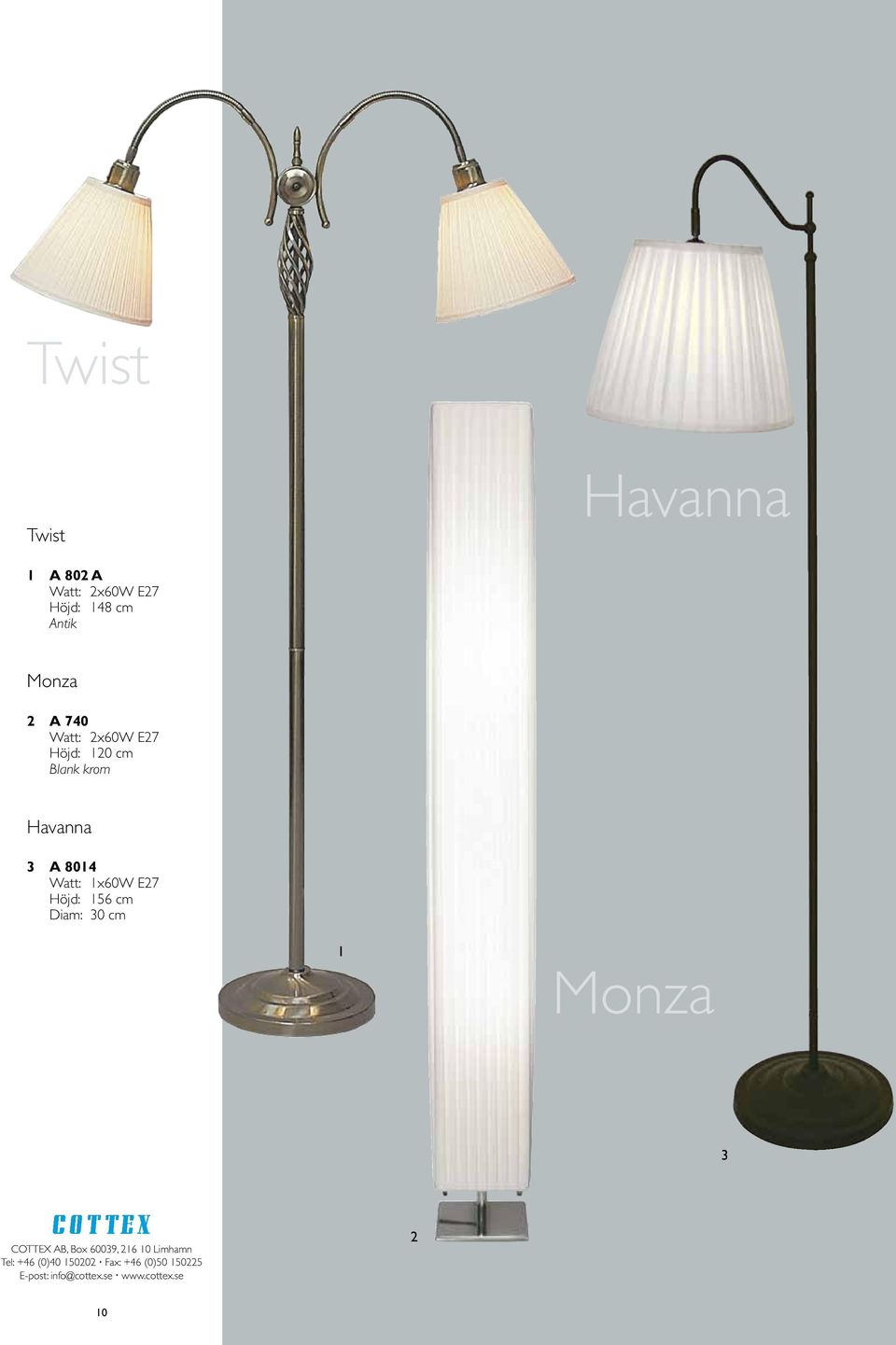 2x60W E27 Höjd: 120 cm Blank krom Havanna 3