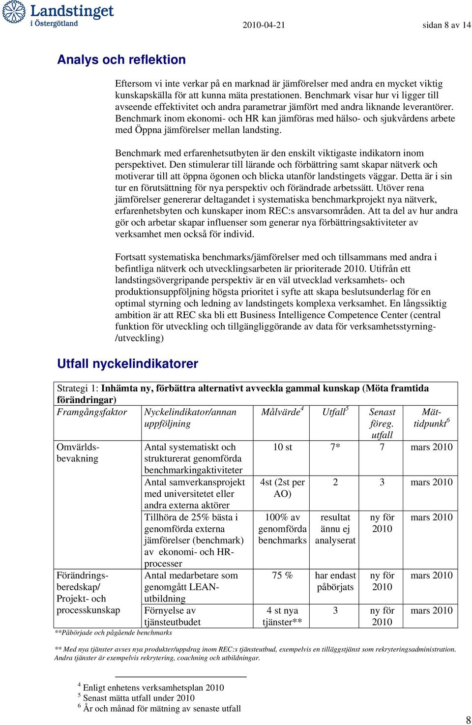 Benchmark inom ekonomi- och HR kan jämföras med hälso- och sjukvårdens arbete med Öppna jämförelser mellan landsting.