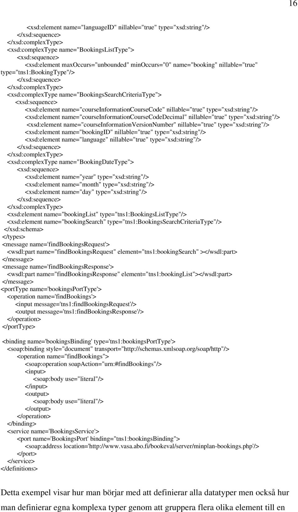 name="courseinformationcoursecode" nillable="true" type="xsd:string"/> <xsd:element name="courseinformationcoursecodedecimal" nillable="true" type="xsd:string"/> <xsd:element