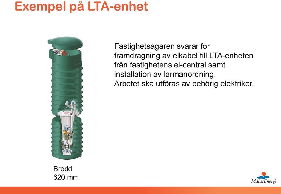 fastighetens el-central samt installation av