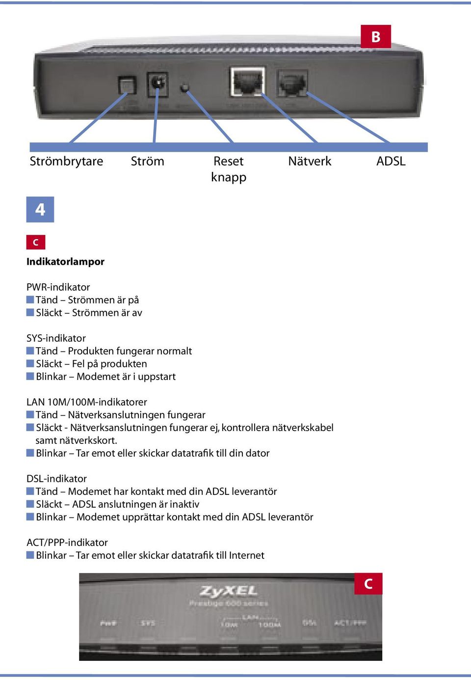 kontrollera nätverkskabel samt nätverkskort.