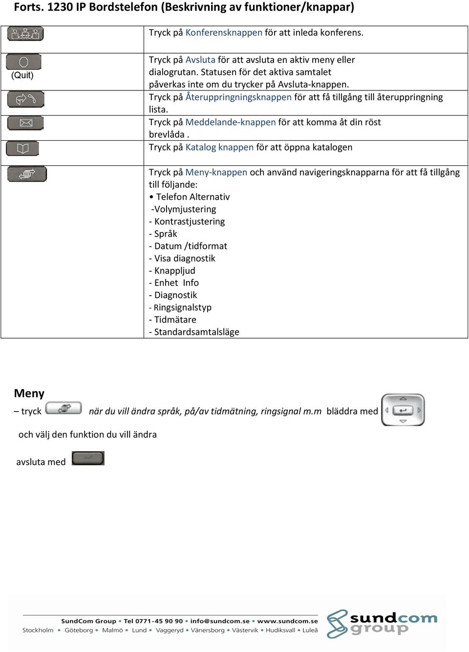 Tryck på Meddelande-knappen för att komma åt din röst brevlåda.