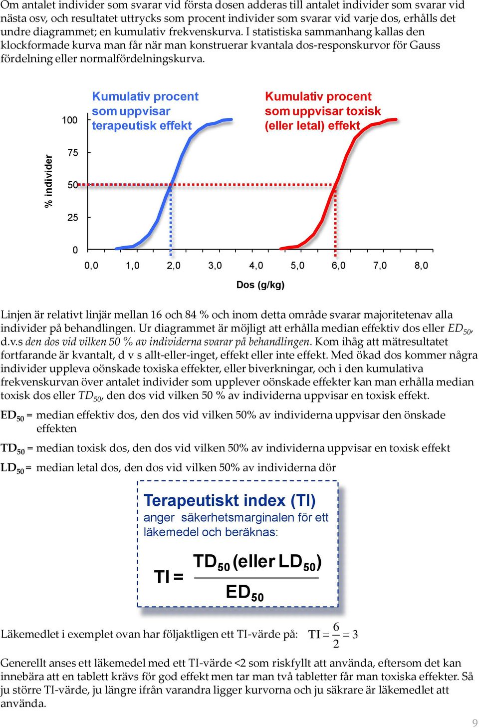 I statistiska sammanhang kallas den klockformade kurva man får när man konstruerar kvantala dos-responskurvor för Gauss fördelning eller normalfördelningskurva.