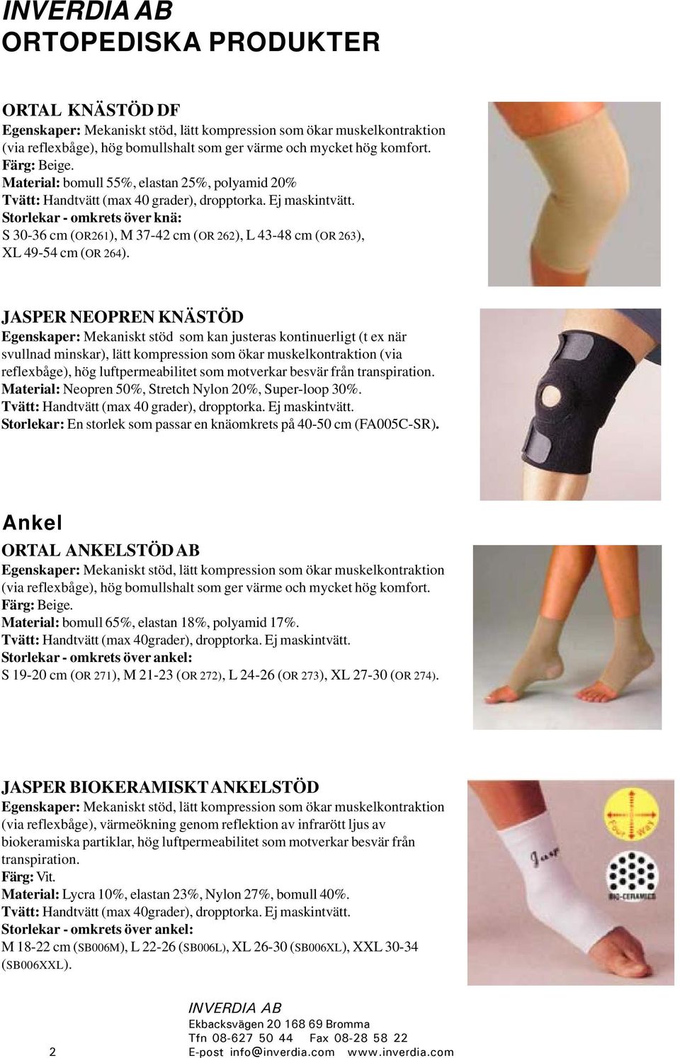 JASPER NEOPREN KNÄSTÖD reflexbåge), hög luftpermeabilitet som motverkar besvär från Storlekar: En storlek som passar en knäomkrets på 40-50 cm (FA005C-SR).