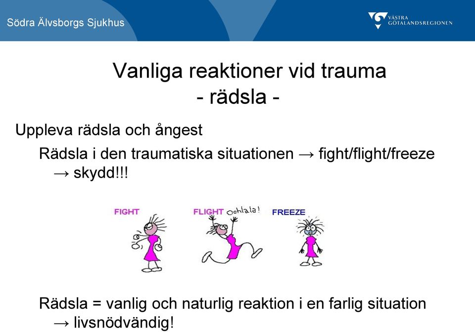 situationen fight/flight/freeze skydd!