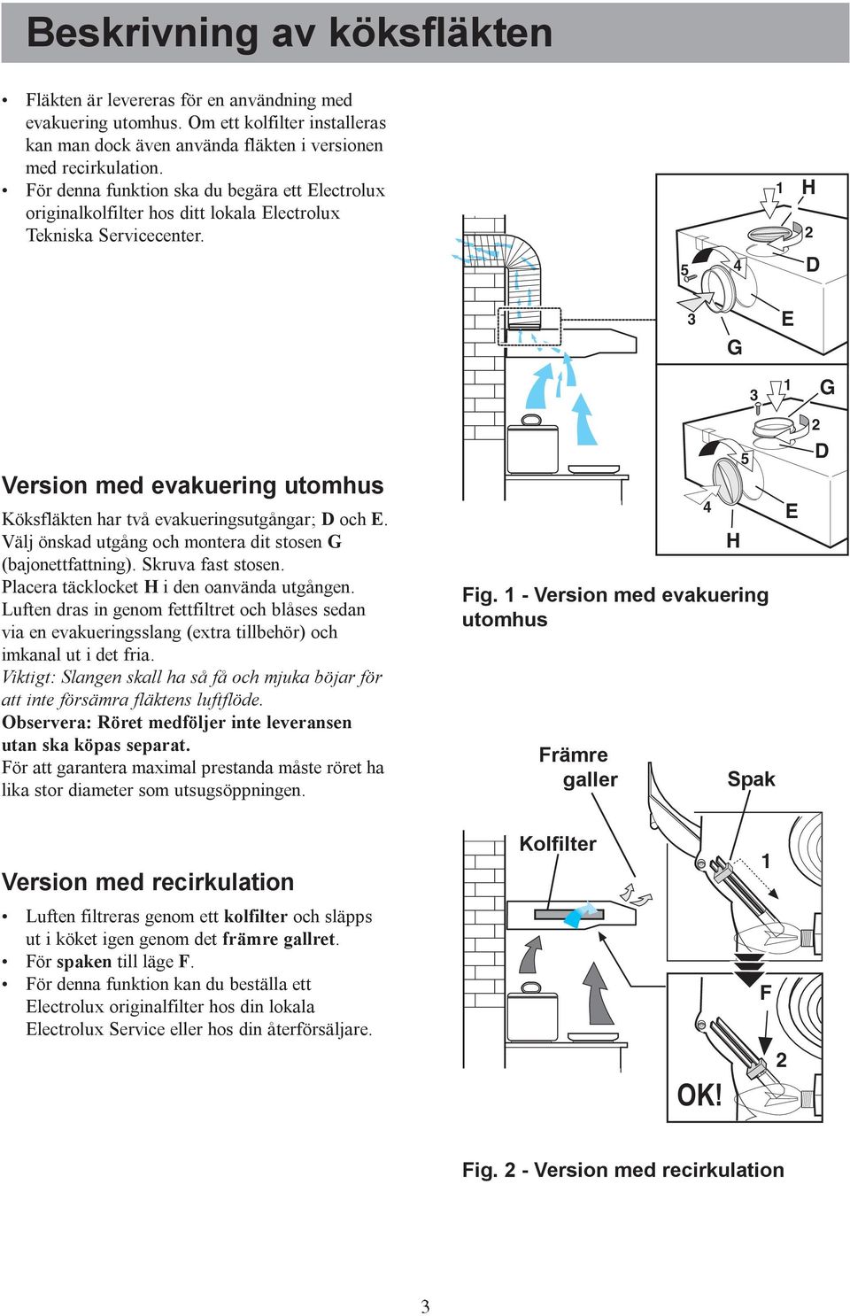 Instruktionsbok, Bruksanvisning EFT 7406 EFT 6406 Brugsvejledning,  Liesituuletin S N DK FIN - PDF Free Download