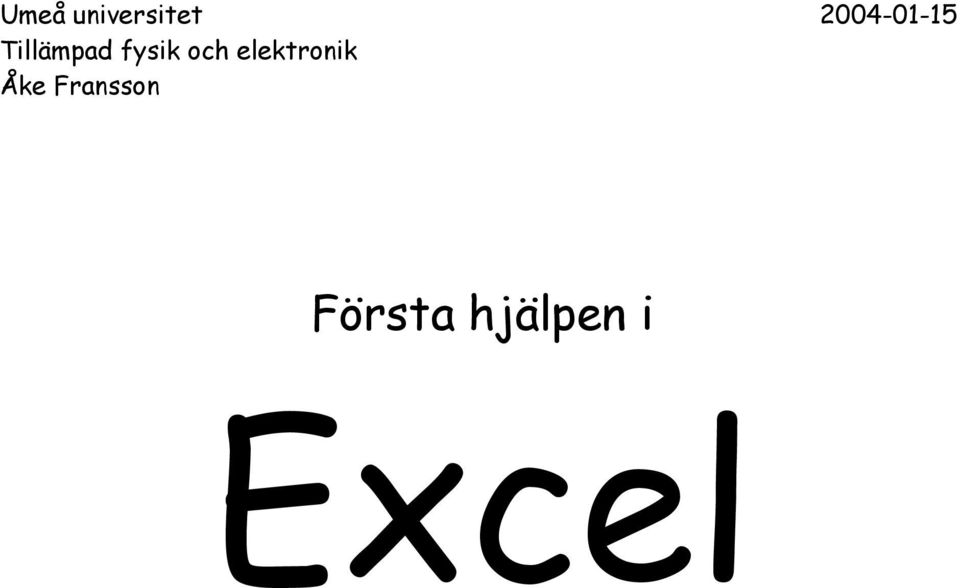 fysik och elektronik