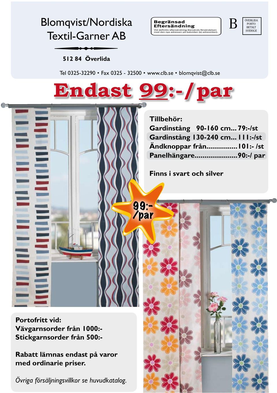 Vårerbjudande. Blomqvist/Nordiska Textil-Garner AB. Fantastiska utgående produkter! - PDF Gratis nedladdning