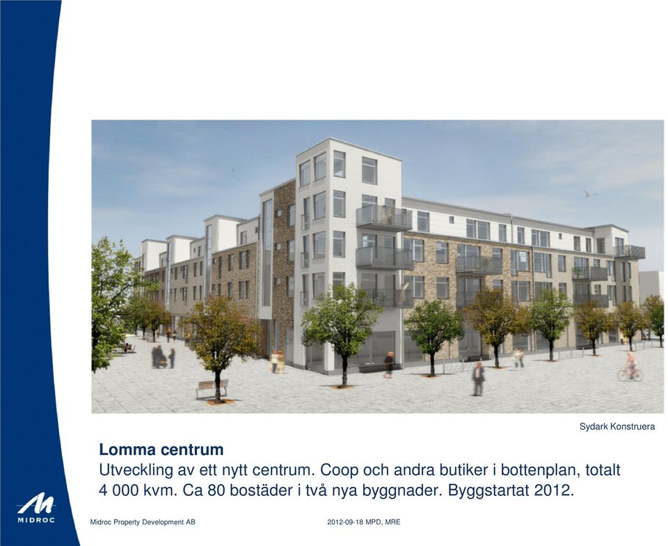 Coop och andra butiker i bottenplan,