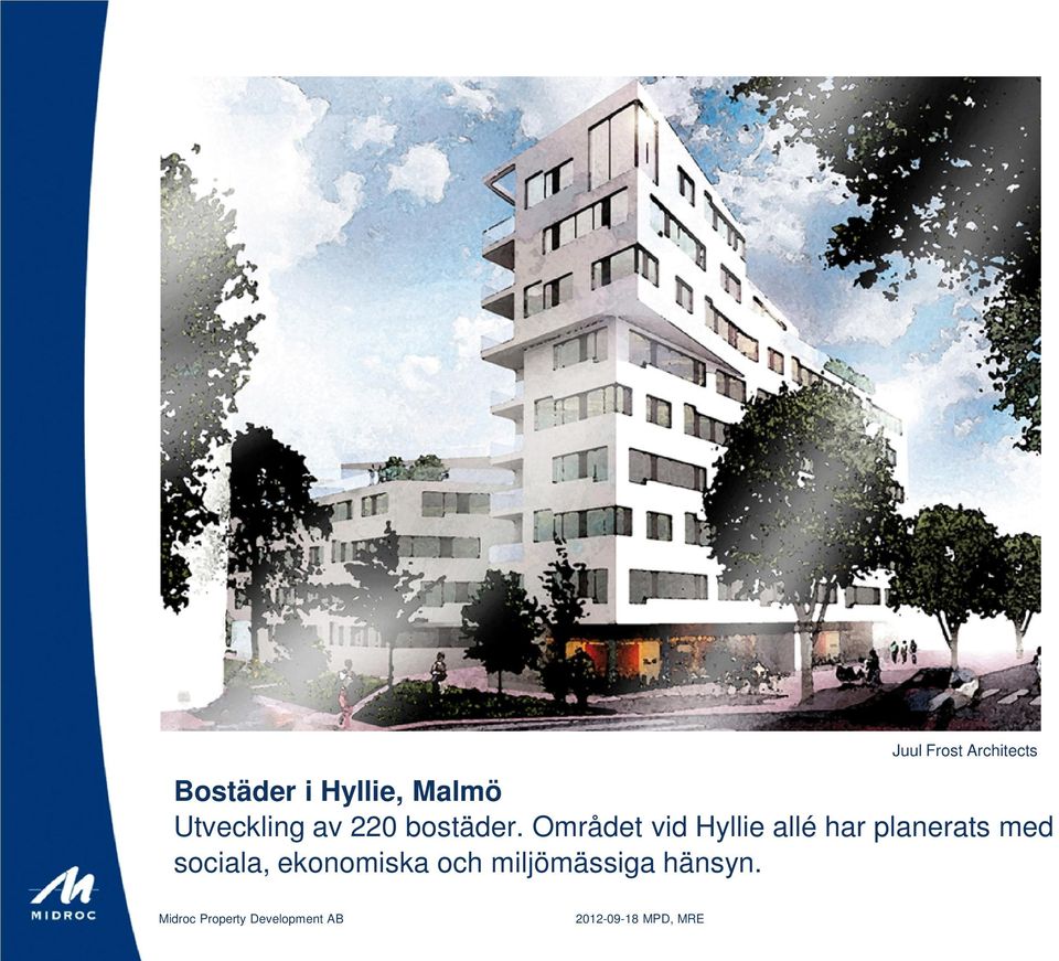 Området vid Hyllie allé har planerats