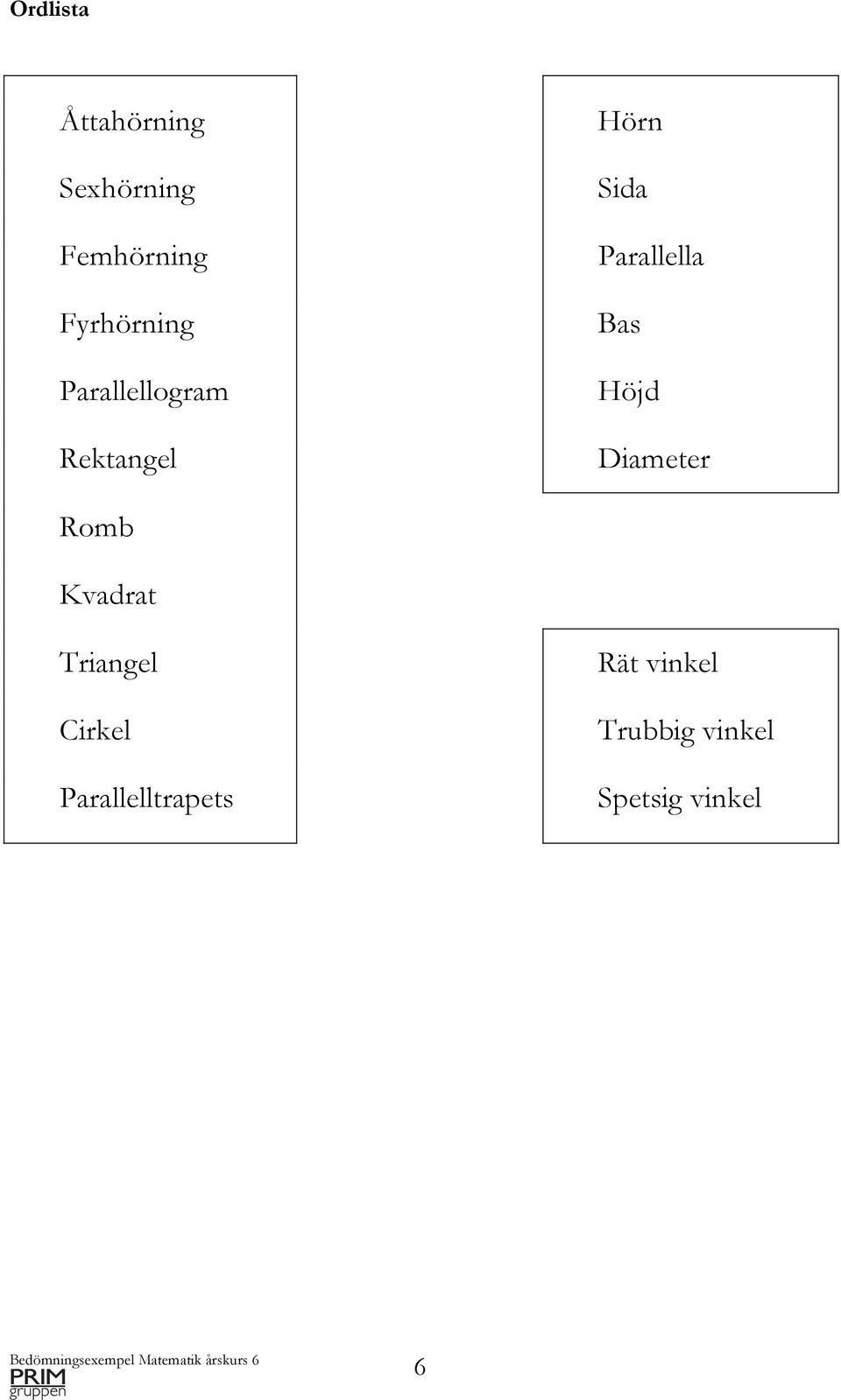 Parallella Bas Höjd Diameter Romb Kvadrat Triangel