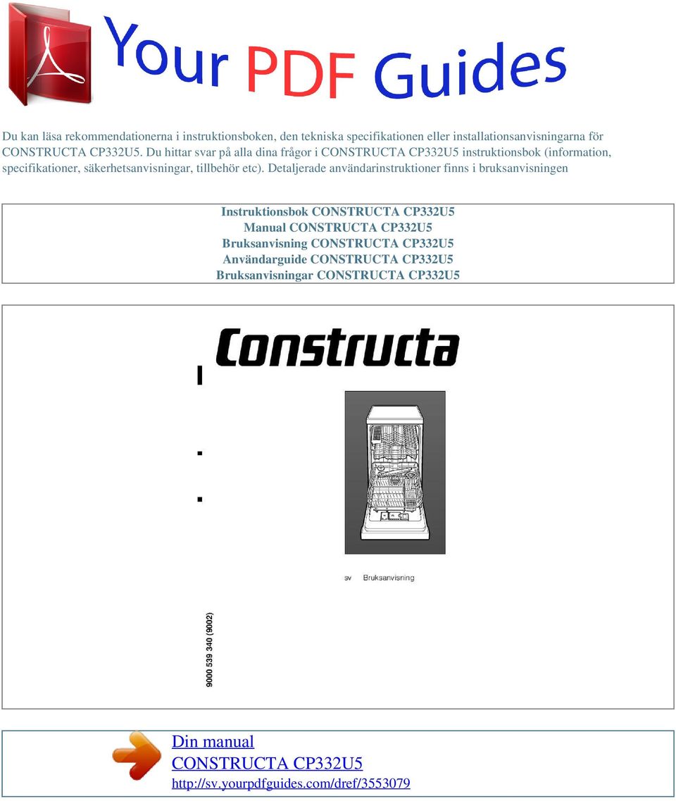 Du hittar svar på alla dina frågor i instruktionsbok (information, specifikationer,