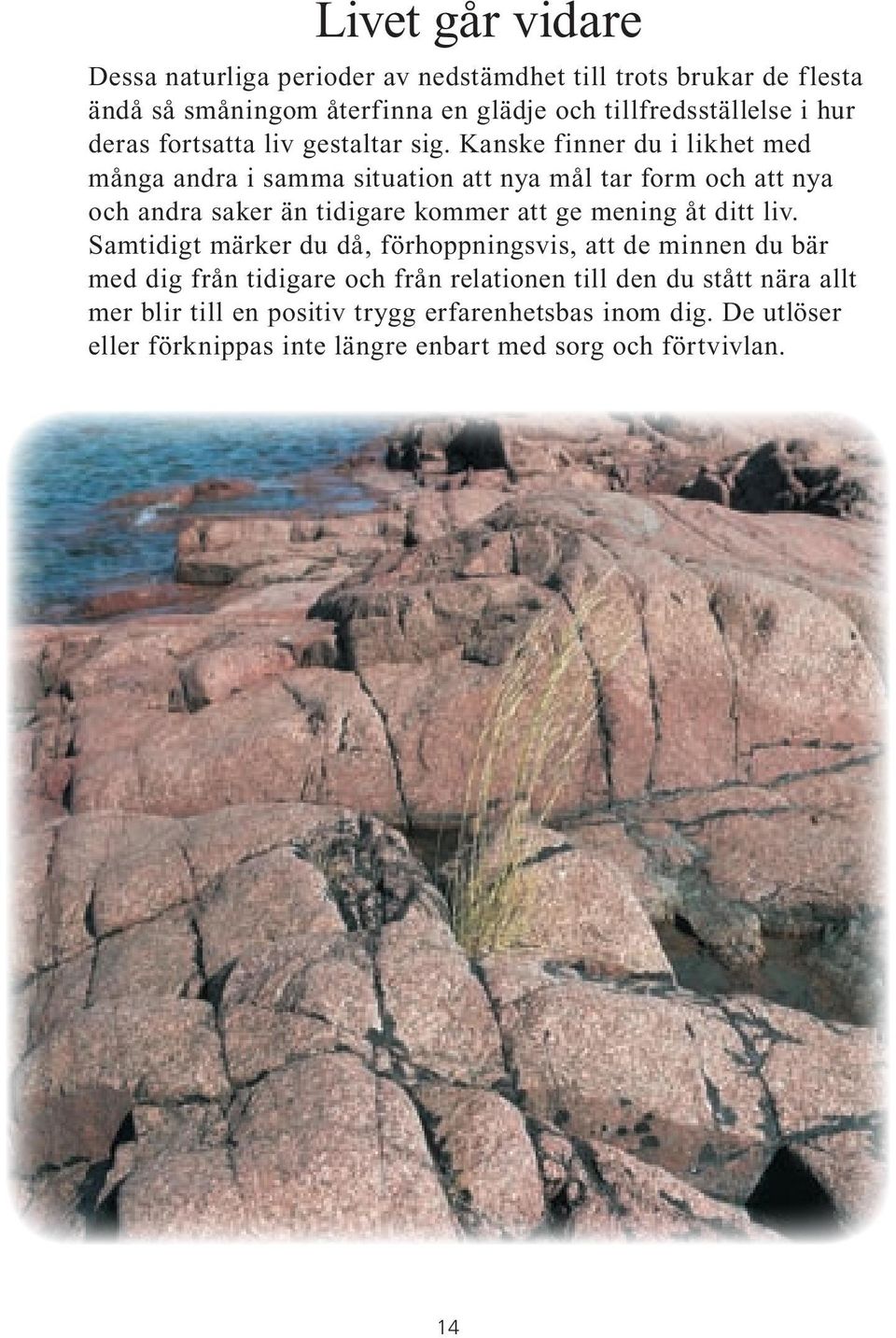 Kanske finner du i likhet med många andra i samma situation att nya mål tar form och att nya och andra saker än tidigare kommer att ge mening åt ditt
