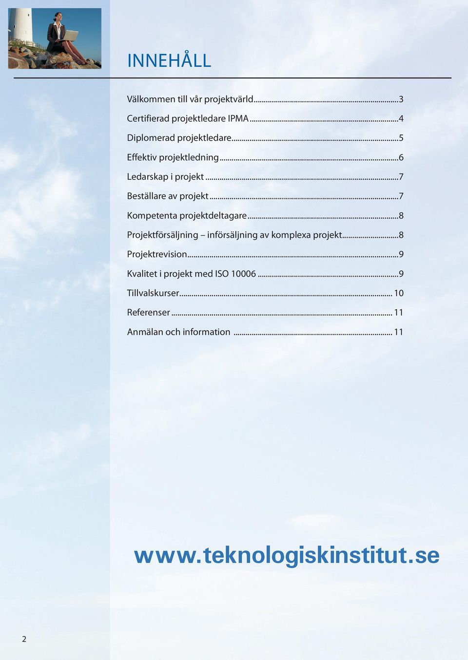 ..8 Projektförsäljning införsäljning av komplexa projekt...8 Projektrevision.