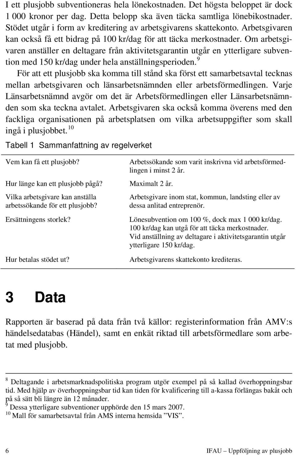 Om arbetsgivaren anställer en deltagare från aktivitetsgarantin utgår en ytterligare subvention med 150 kr/dag under hela anställningsperioden.