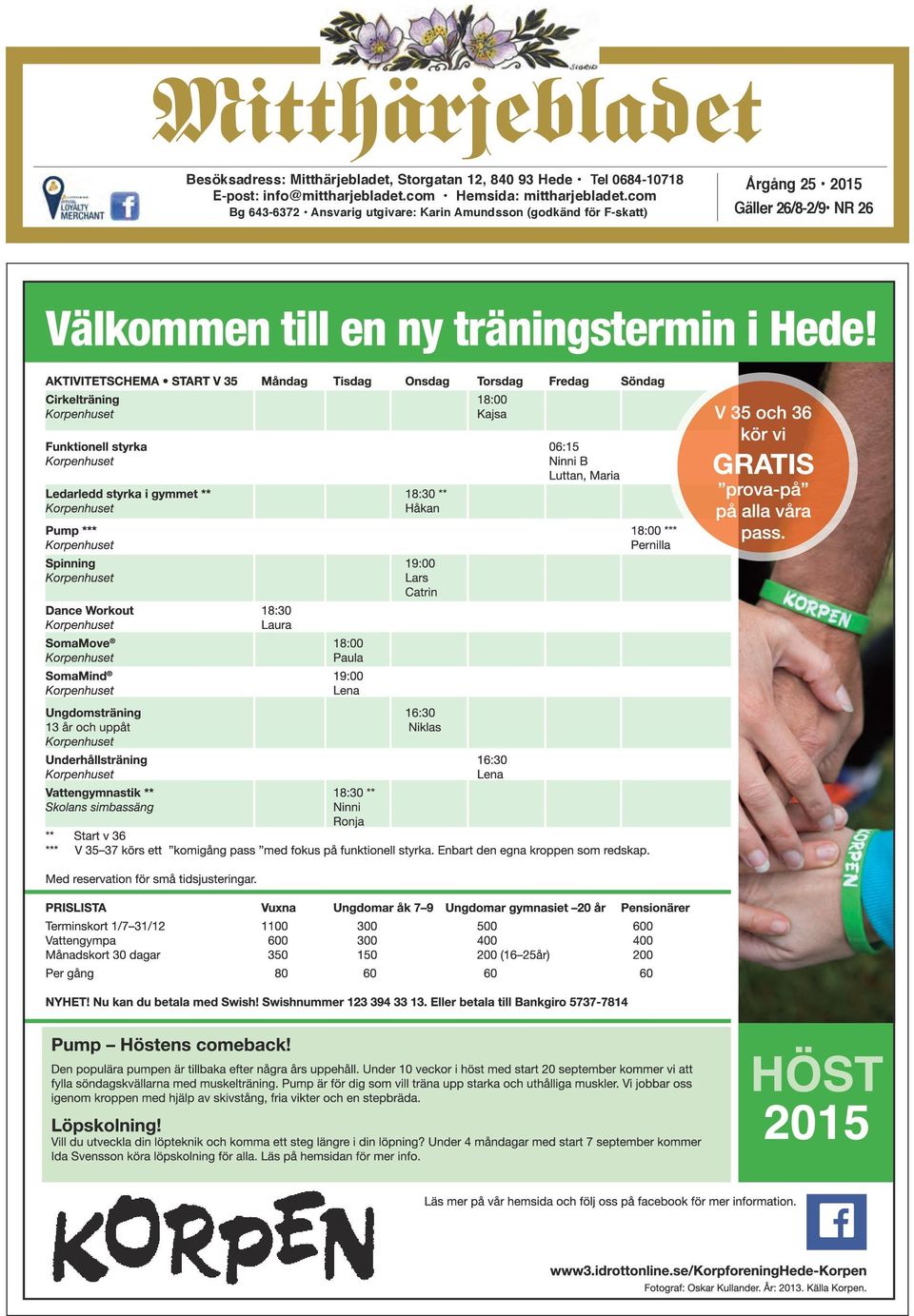 com Hemsida: mittharjebladet.