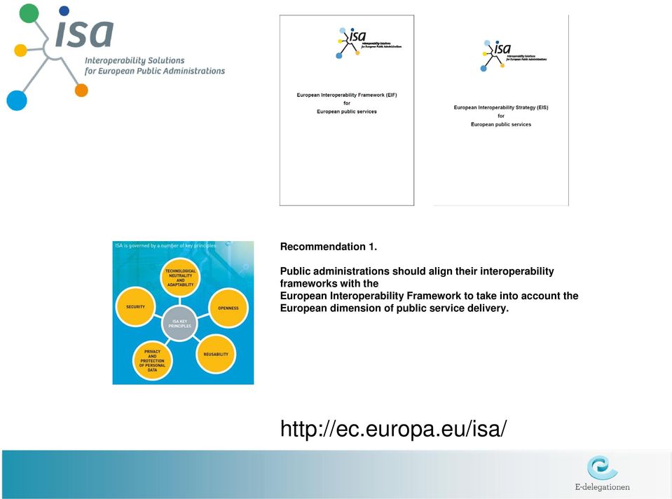 interoperability frameworks with the European