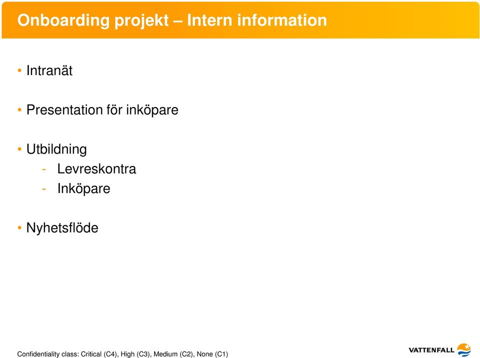 Presentation för inköpare