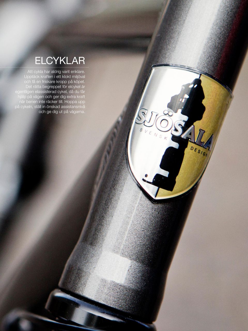 Det rätta begreppet för elcykel är egentligen elassisterad cykel, då du får hjälp