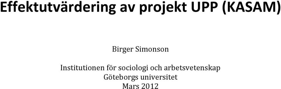 Institutionen för sociologi och