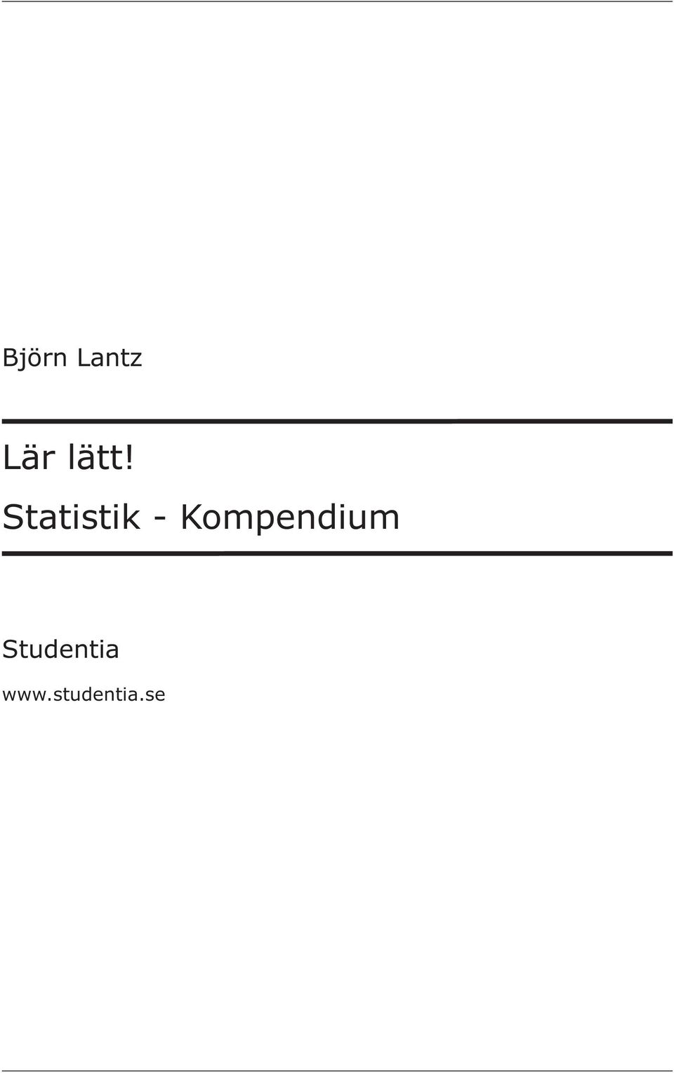 Statistik -