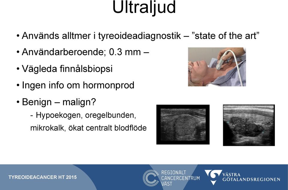 3 mm Vägleda finnålsbiopsi Ingen info om hormonprod