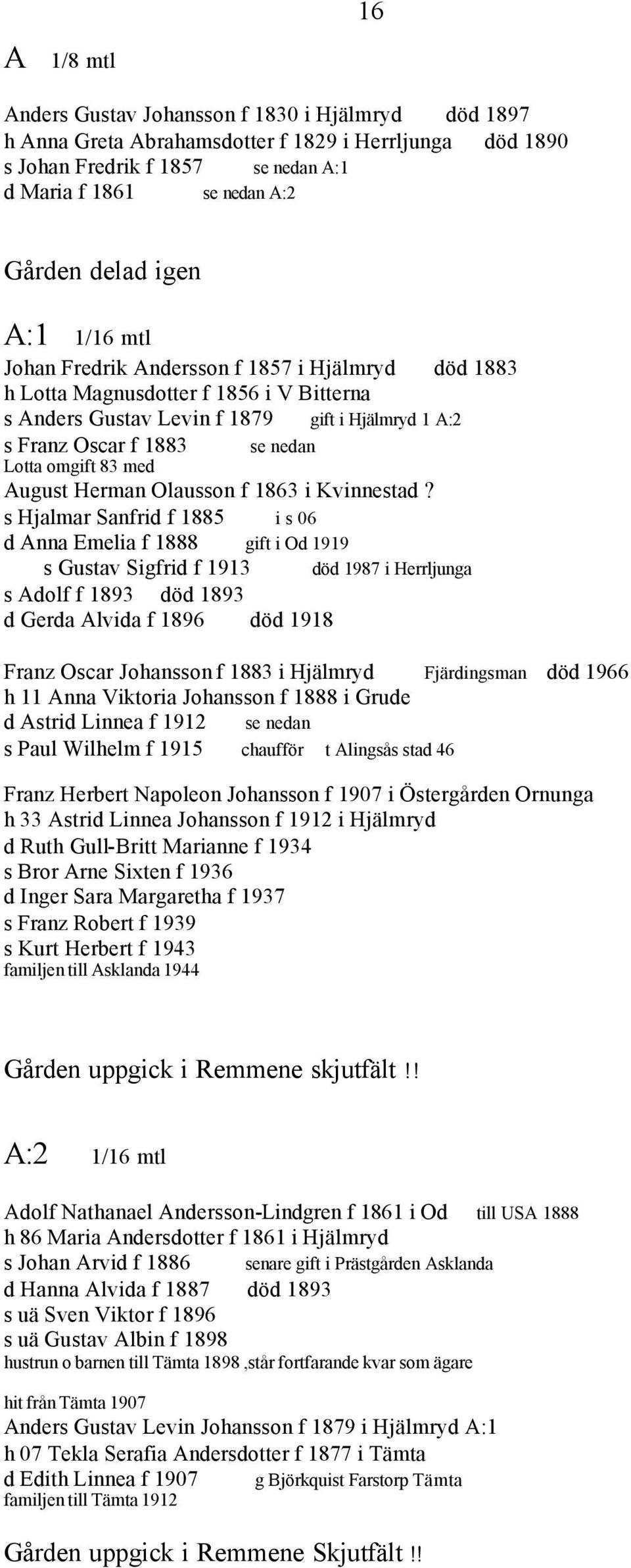 omgift 83 med August Herman Olausson f 1863 i Kvinnestad?
