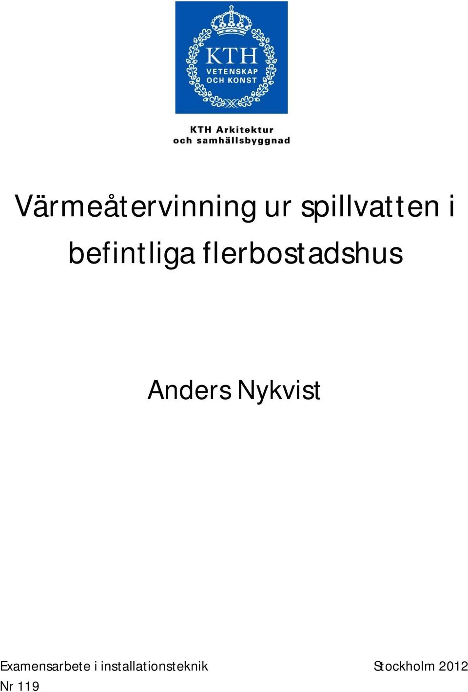 Anders Nykvist Examensarbete i