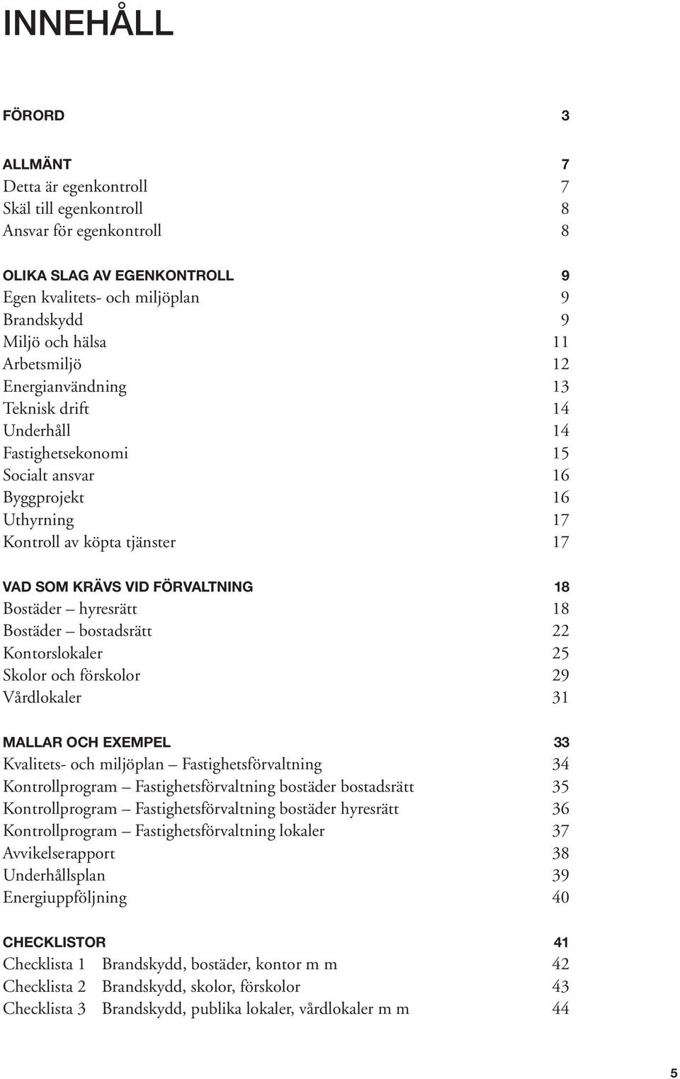 Hans Severinson Fastighetssektorns Egenkontroll Handbok Med