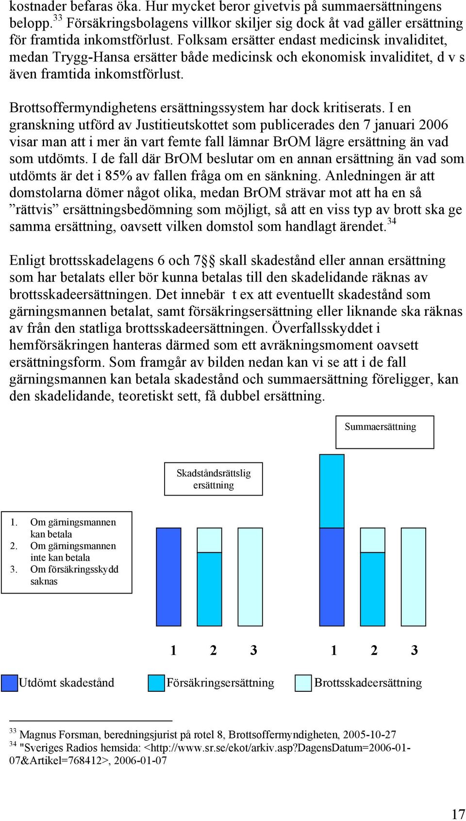 Brottsoffermyndighetens ersättningssystem har dock kritiserats.