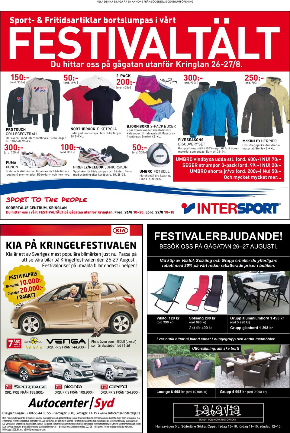 700:-) PUMA XENON Stabil och stötdämpad löparsko för både lättare jogging & promenader. Både dam- och herrmod. NORTHBROOK PIKETRÖJA Enfärgad tenniströja i fem olika färger. Stl S-XXL. 100:- (ord.