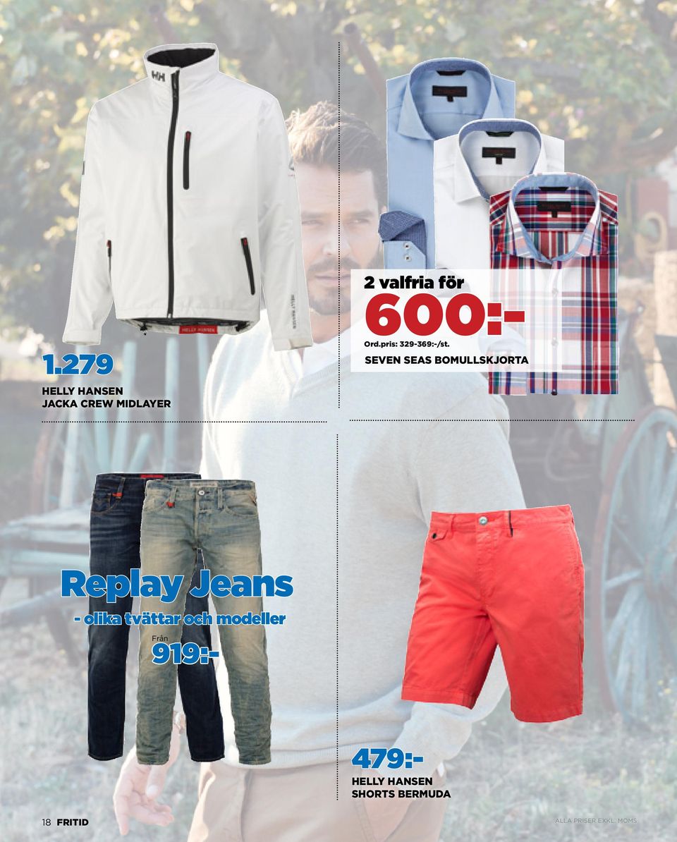 SEVEN SEAS BOMULLSKJORTA Replay Jeans - olika