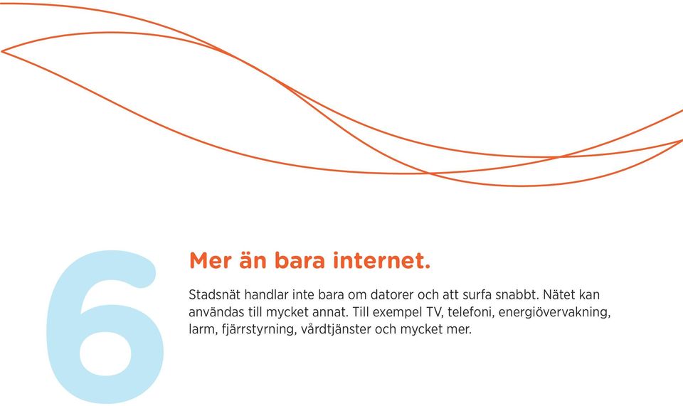 snabbt. Nätet kan användas till mycket annat.