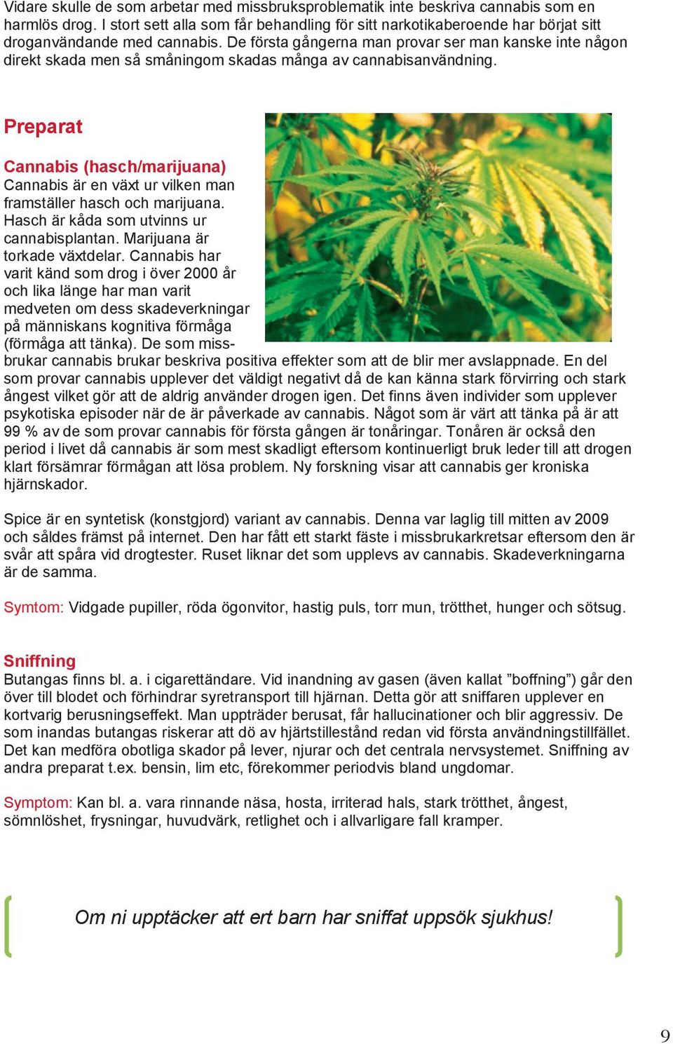De första gångerna man provar ser man kanske inte någon direkt skada men så småningom skadas många av cannabisanvändning.