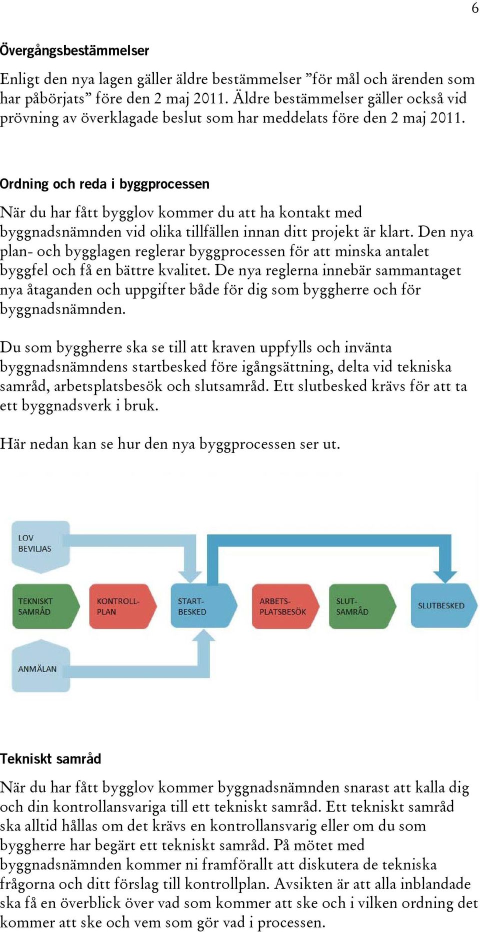 Ordning och reda i byggprocessen När du har fått bygglov kommer du att ha kontakt med byggnadsnämnden vid olika tillfällen innan ditt projekt är klart.