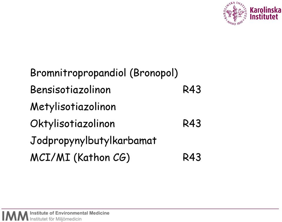 Metylisotiazolinon