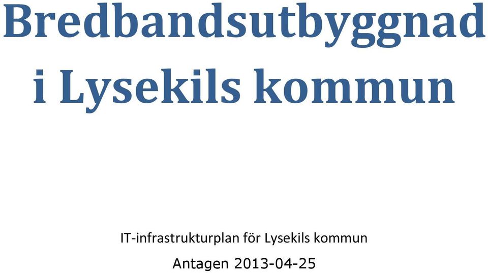 IT-infrastrukturplan