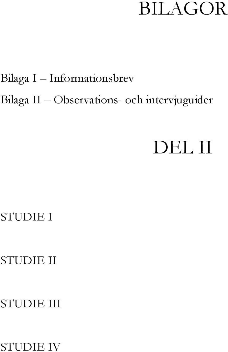 Observations- och