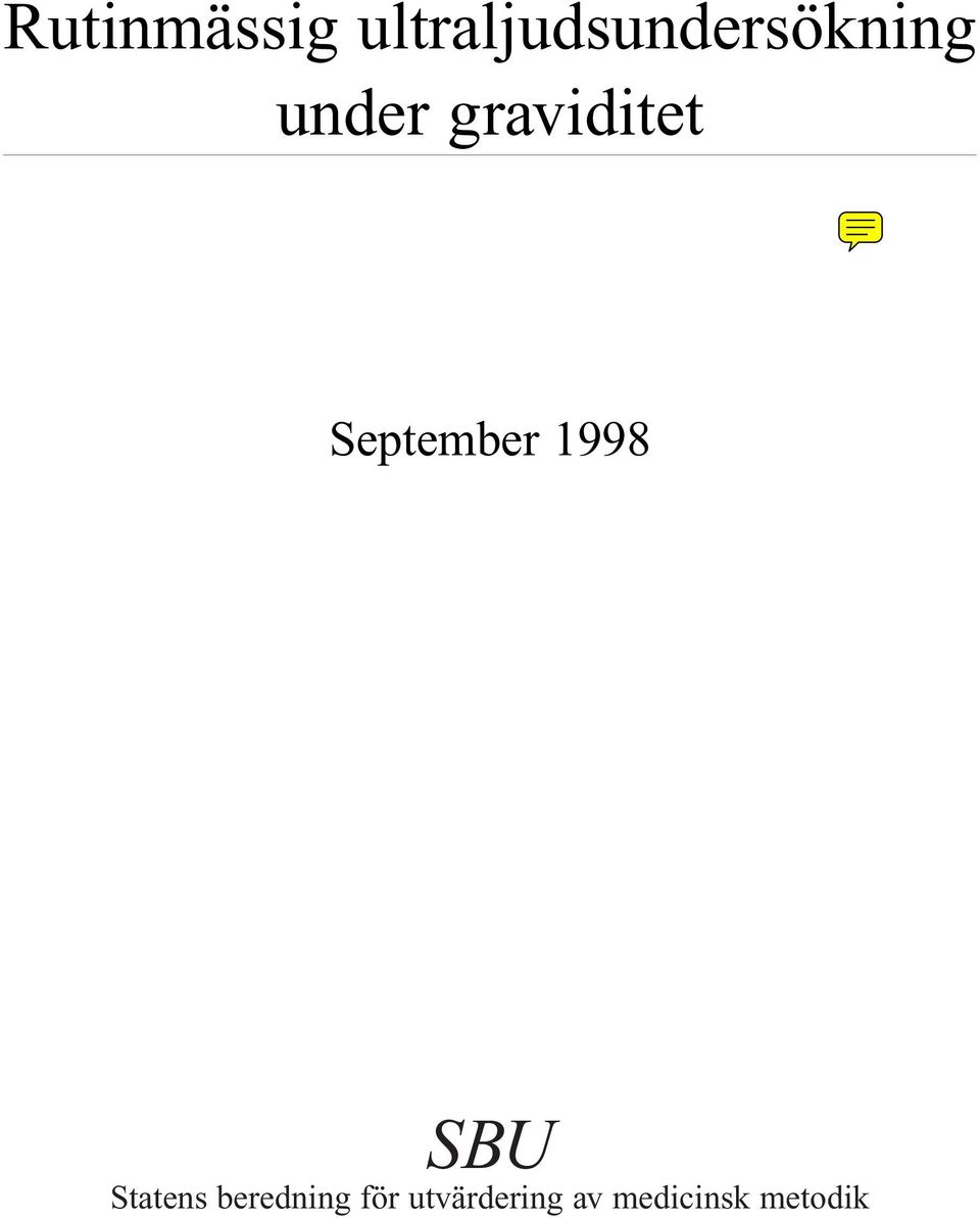 graviditet September 1998 SBU