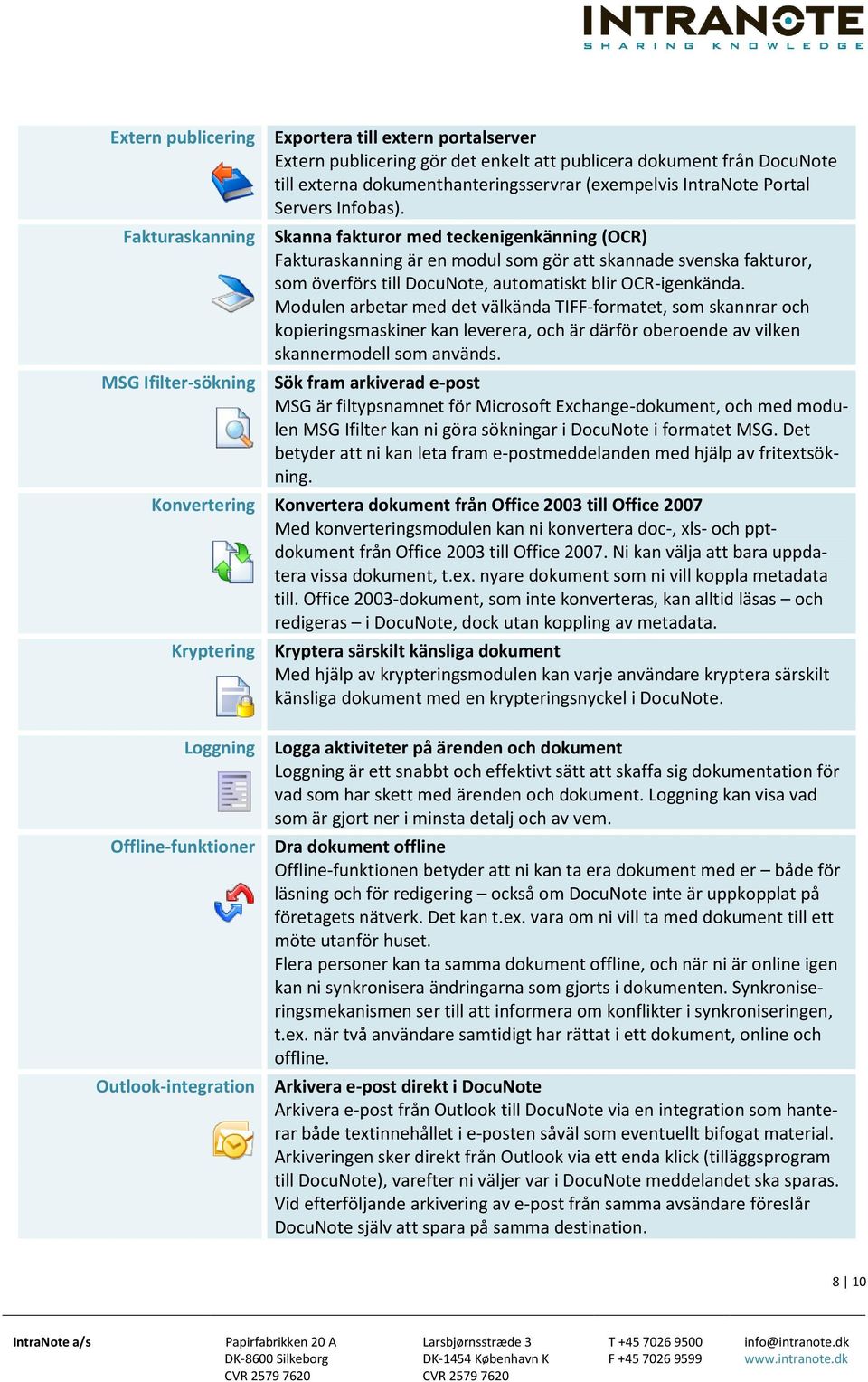 Skanna fakturor med teckenigenkänning (OCR) Fakturaskanning är en modul som gör att skannade svenska fakturor, som överförs till DocuNote, automatiskt blir OCR-igenkända.