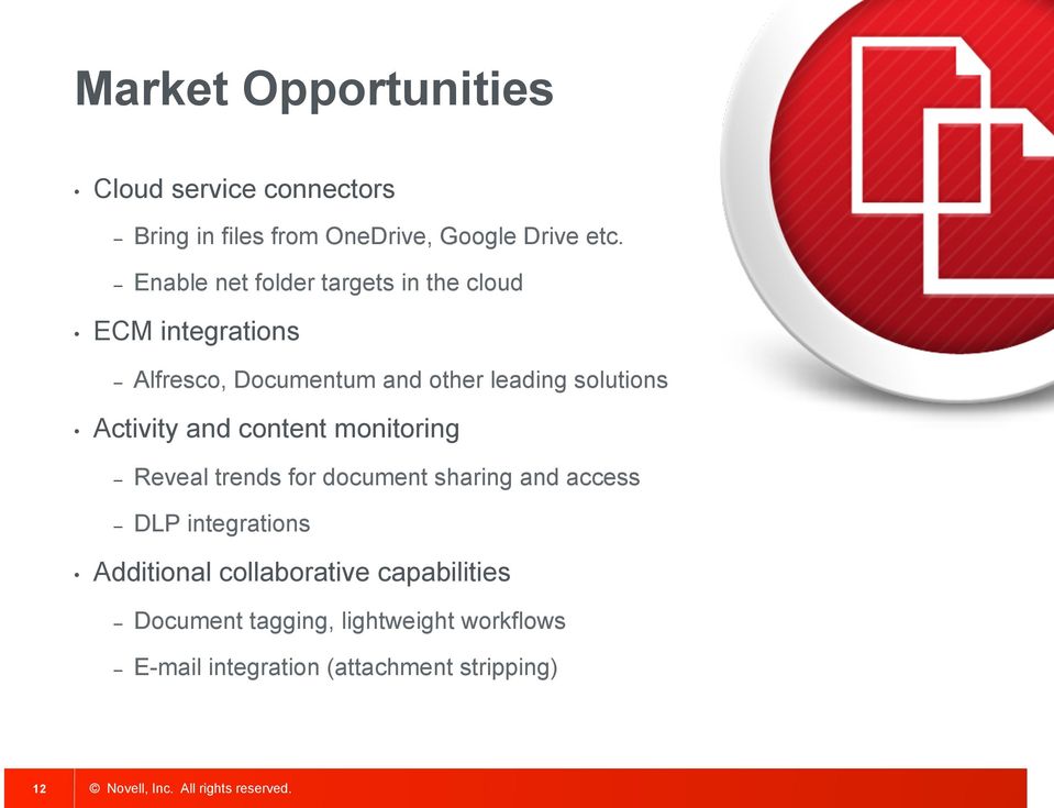 solutions Activity and content monitoring Reveal trends for document sharing and access DLP