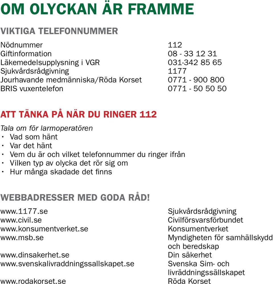 TRYGGHET OCH SÄKERHET FÖR ALLA BARN! - PDF Gratis nedladdning