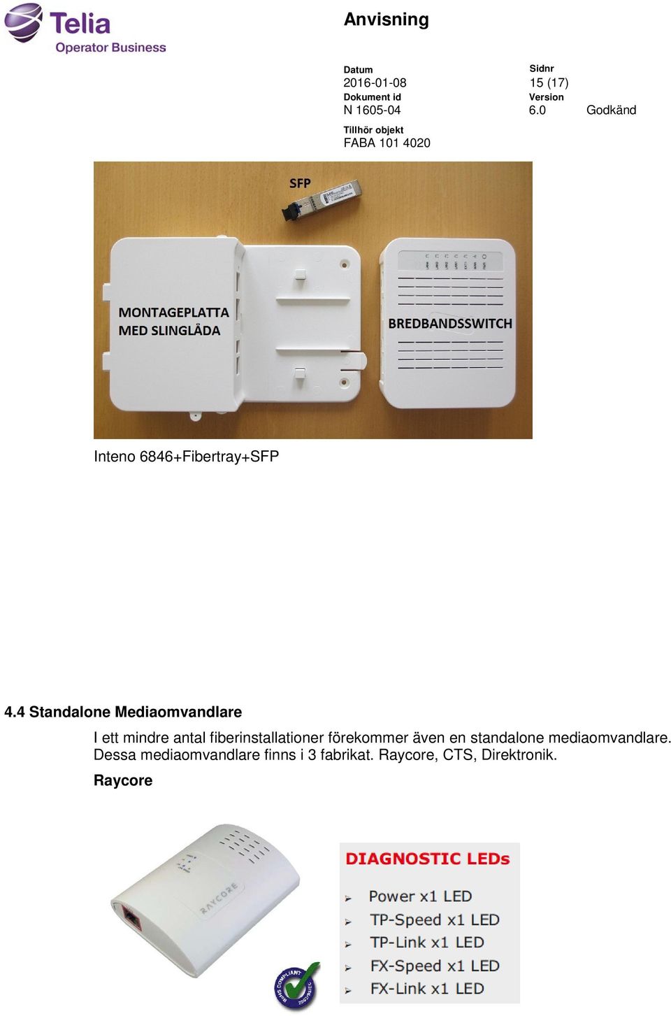 fiberinstallationer förekommer även en standalone