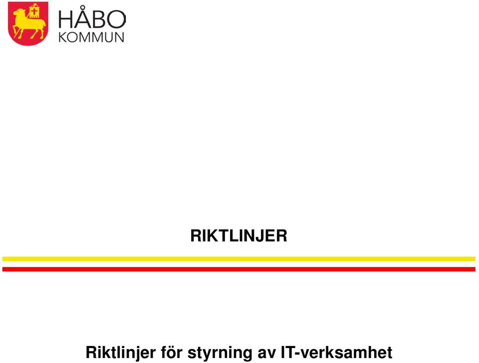 för styrning