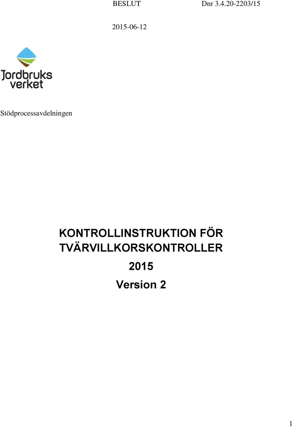 Stödprocessavdelningen