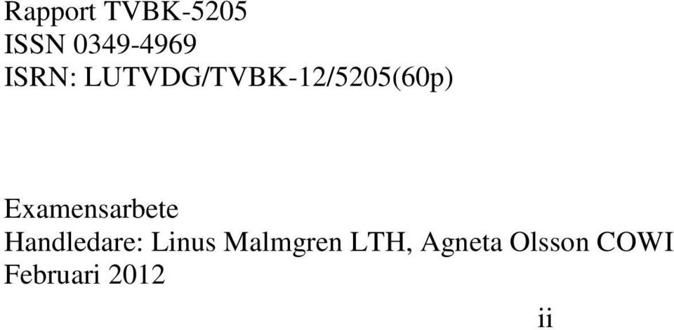 Examensarbete Handledare: Linus