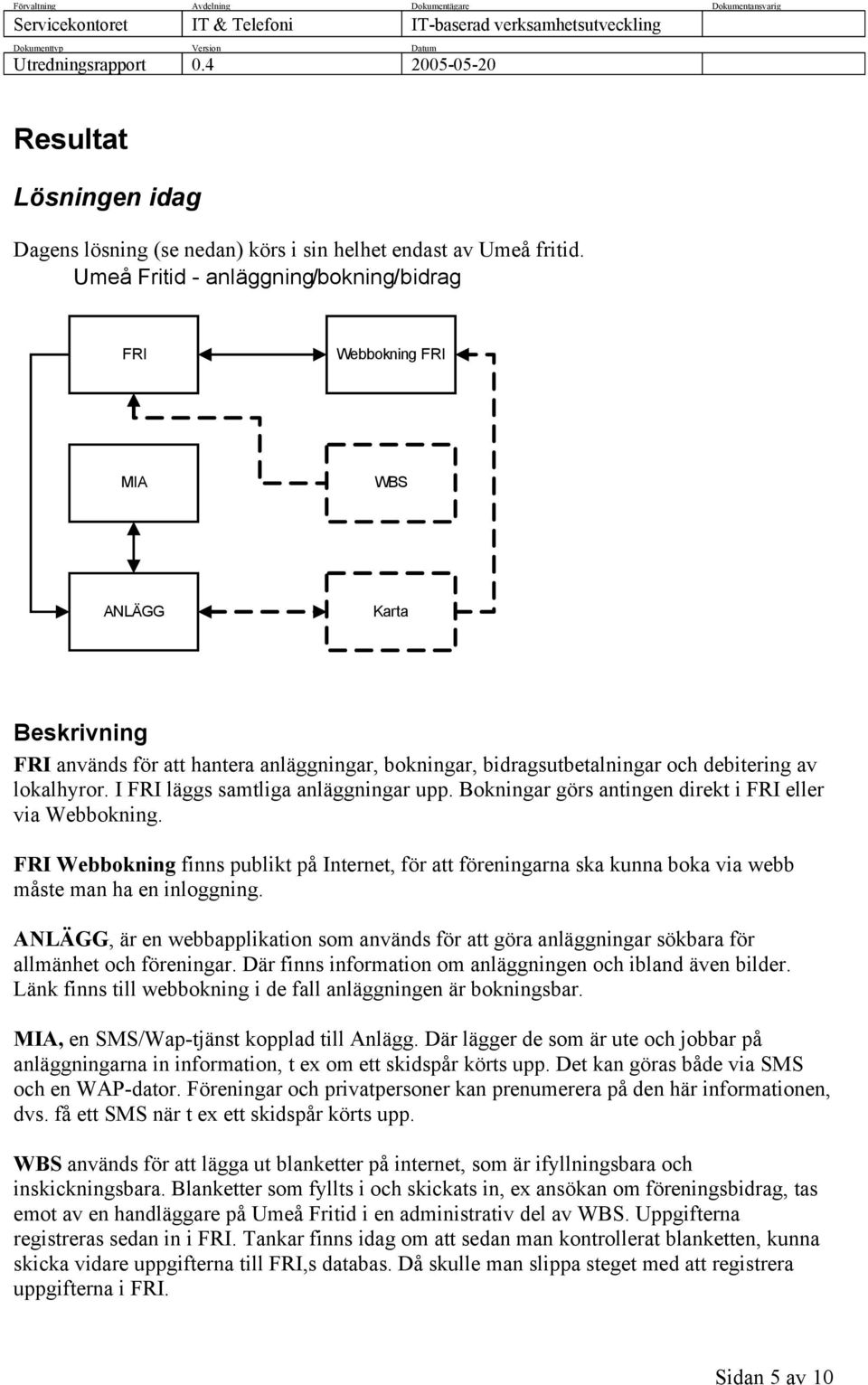 I FRI läggs samtliga anläggningar upp. Bokningar görs antingen direkt i FRI eller via Webbokning.