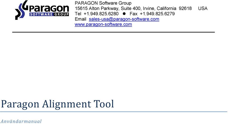 949.825.6279 Email sales-usa@paragon-software.com www.