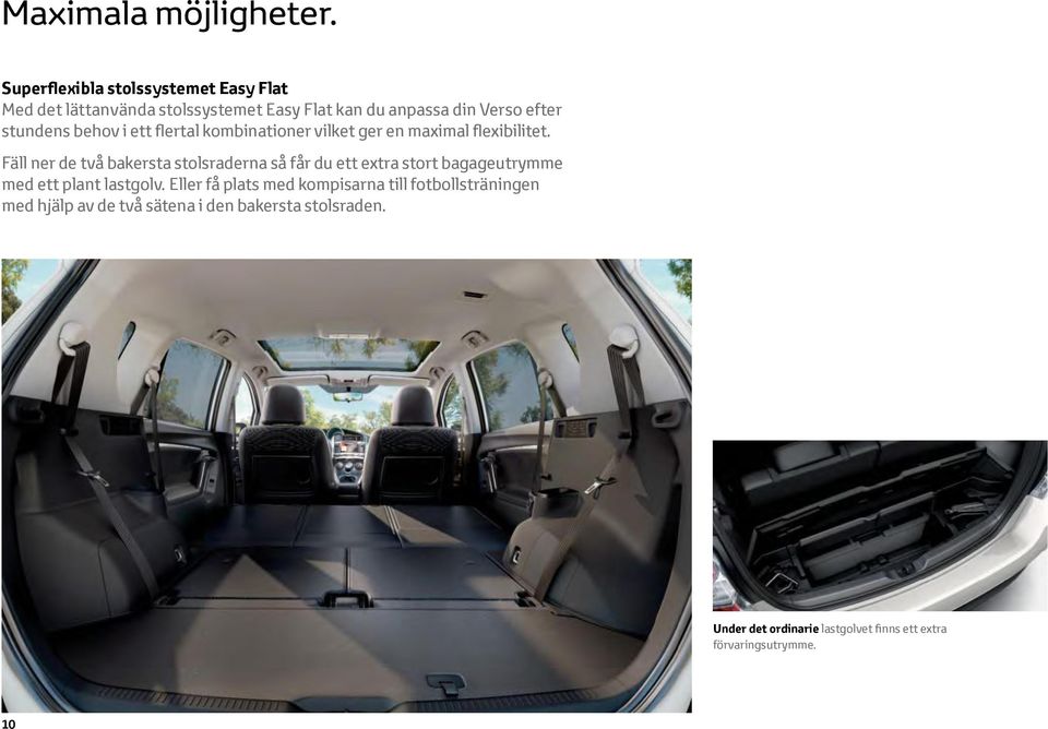 behov i ett flertal kombinationer vilket ger en maximal flexibilitet.