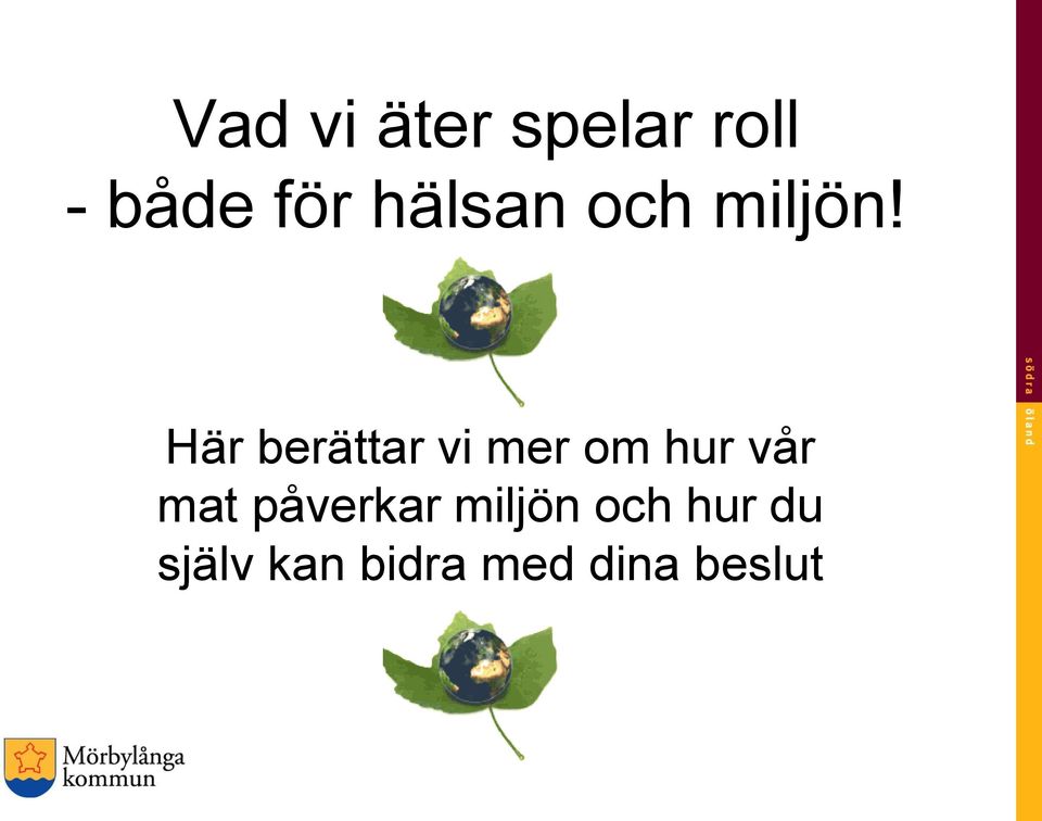 Här berättar vi mer om hur vår mat